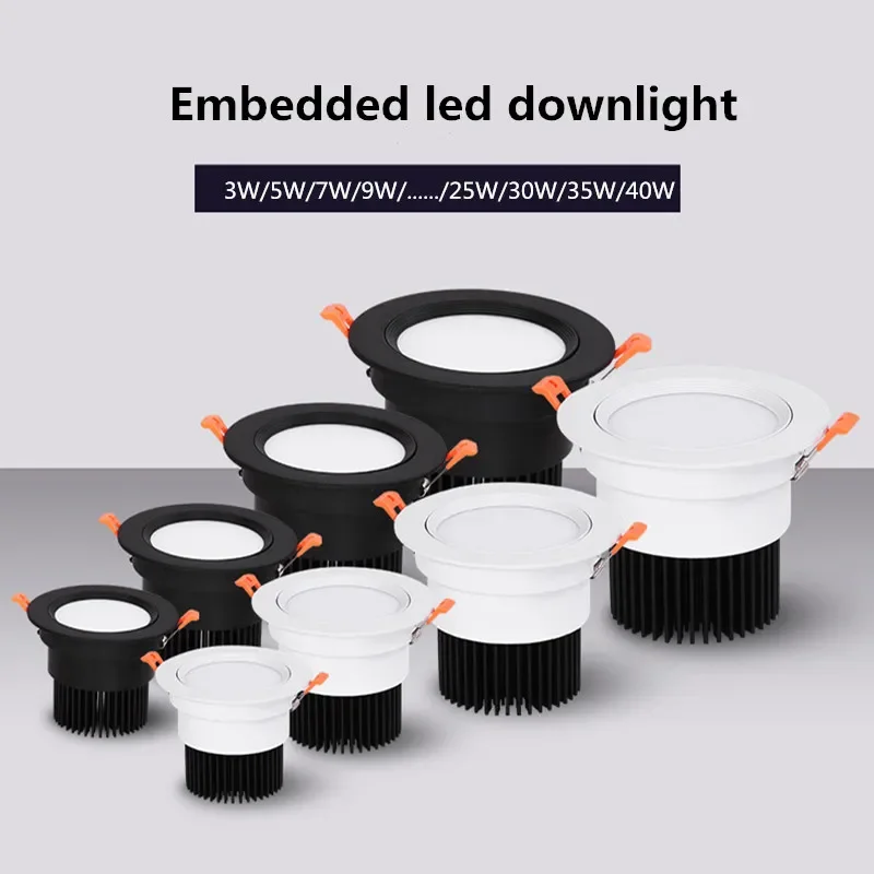 Pop Quality LED Downlight AC85-220V 3W 5W 7W 9W 12W 15W 18W 25W 30W LED Lamp Recessed LED Spot Light For Bathroom Kitchen
Pop Quality LED Downlight AC85-220V 3W 5W 7W 9W 12W 15W 18W 25W 30W LED Lamp Recessed LED Spot Light For Bathroom Kitchen