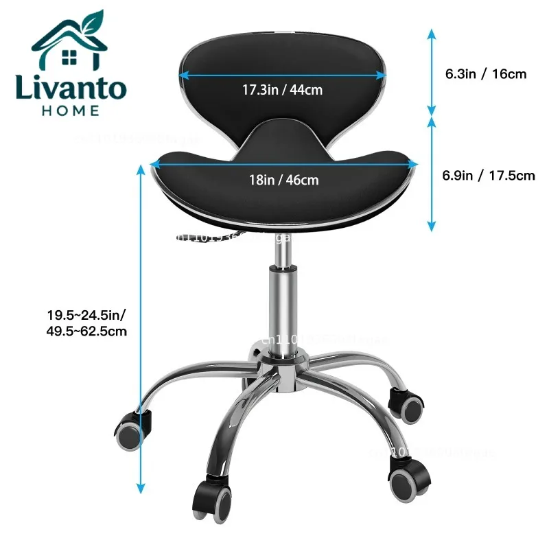 Multi-Purpose Adjustable Rolling Stool with Backrest Spa Medical Tattoo Chair with Wheels 360 Swivel 400lbs Weight Capacity
Multi-Purpose Adjustable Rolling Stool with Backrest Spa Medical Tattoo Chair with Wheels 360 Swivel 400lbs Weight Capacity