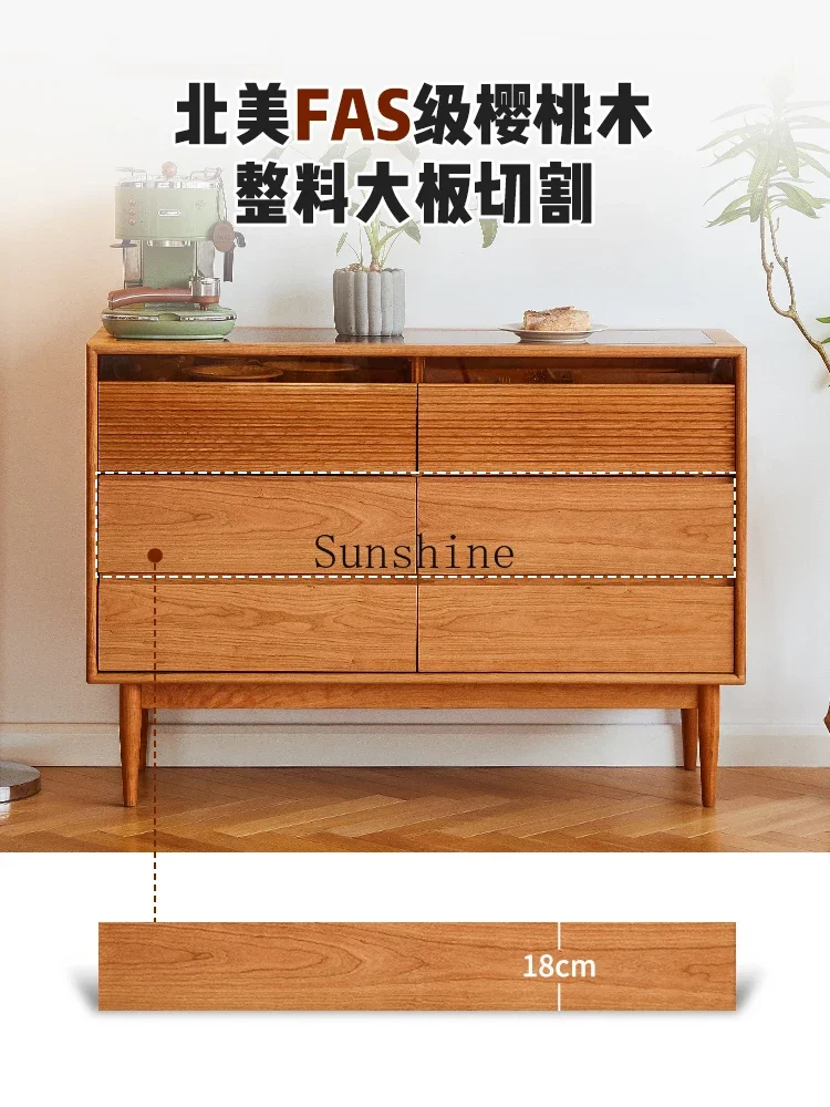 Solid wood cherry wood six-chest cabinet jewelry display bedroom bed end floor entrance FT
Solid wood cherry wood six-chest cabinet jewelry display bedroom bed end floor entrance FT