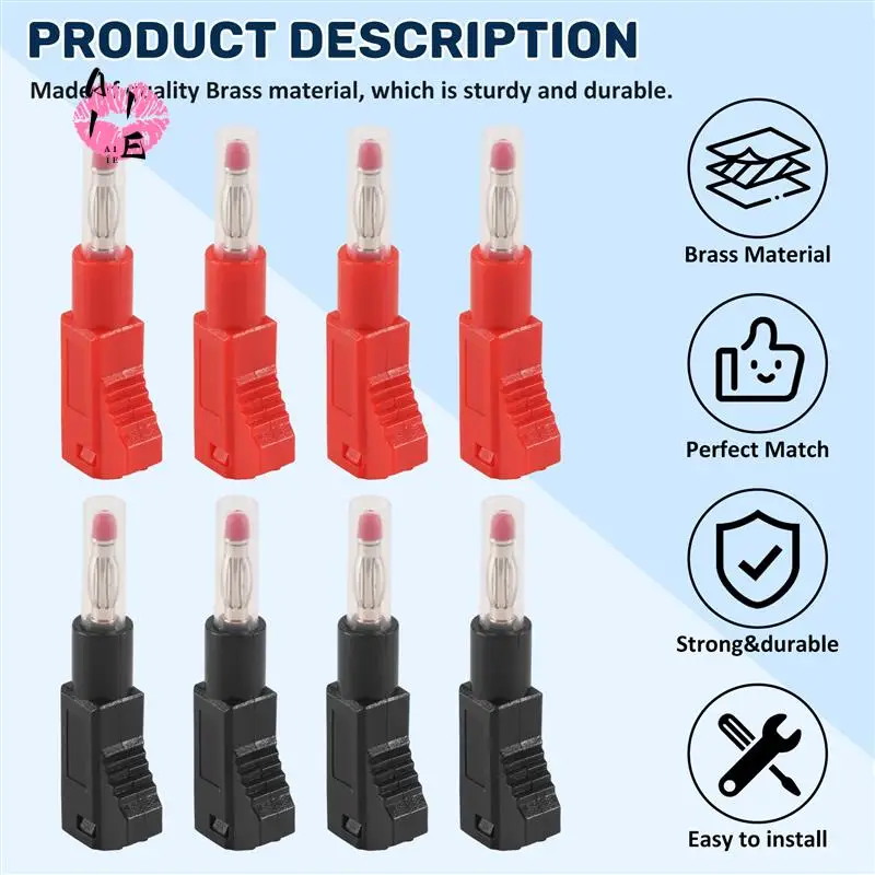 A11E-10 Sets Retractable Sheath 4Mm Banana Plug Connectors Stackable Wire Solder Multimeter Test Leads Ends Plugs Adapter
A11E-10 Sets Retractable Sheath 4Mm Banana Plug Connectors Stackable Wire Solder Multimeter Test Leads Ends Plugs Adapter