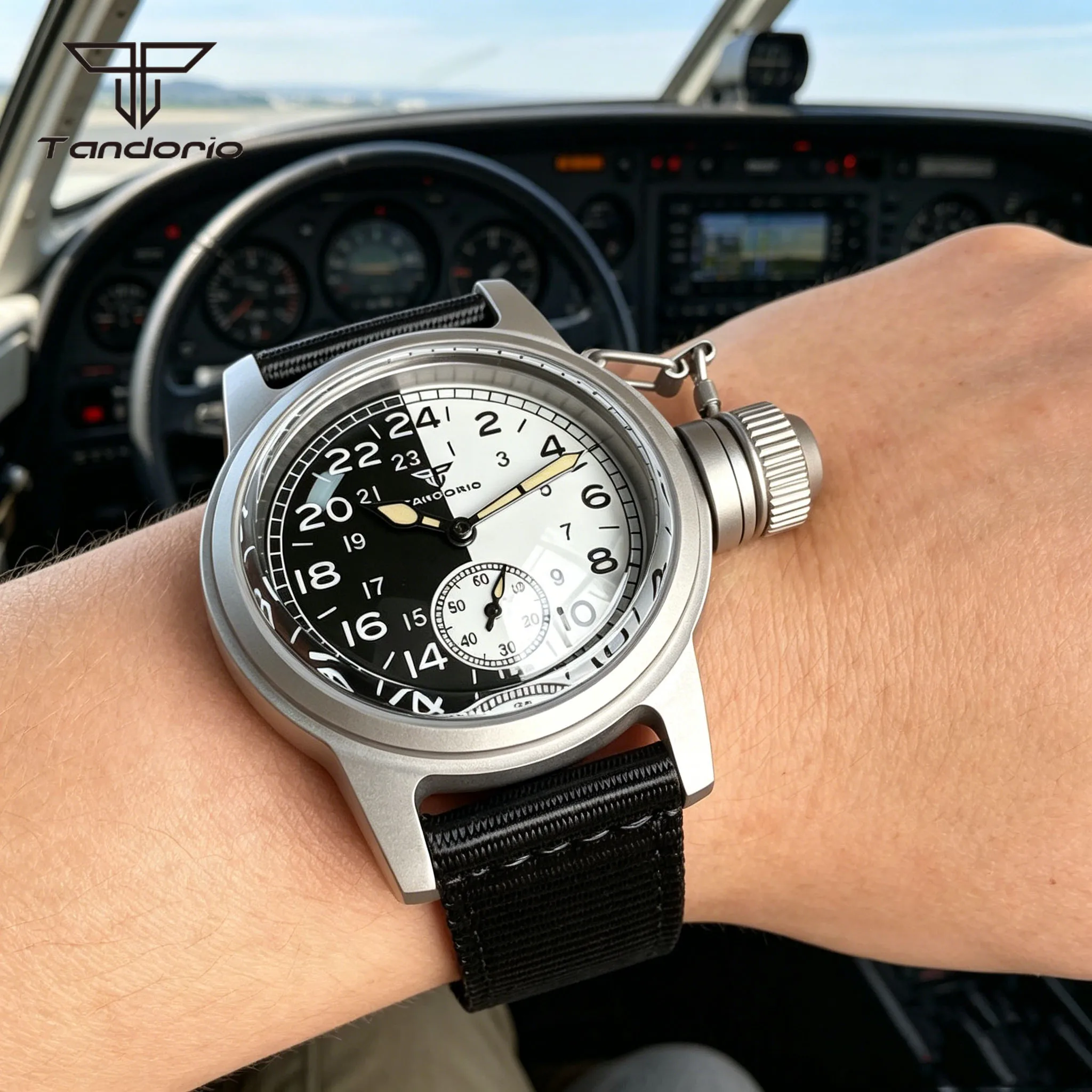 Tandorio ST1701 Retro 36mm Mechanical Automatic Military Watch Domed Sapphire Glass 24H Dial Sandblasted Frogman Men Wristwatch
Tandorio ST1701 Retro 36mm Mechanical Automatic Military Watch Domed Sapphire Glass 24H Dial Sandblasted Frogman Men Wristwatch