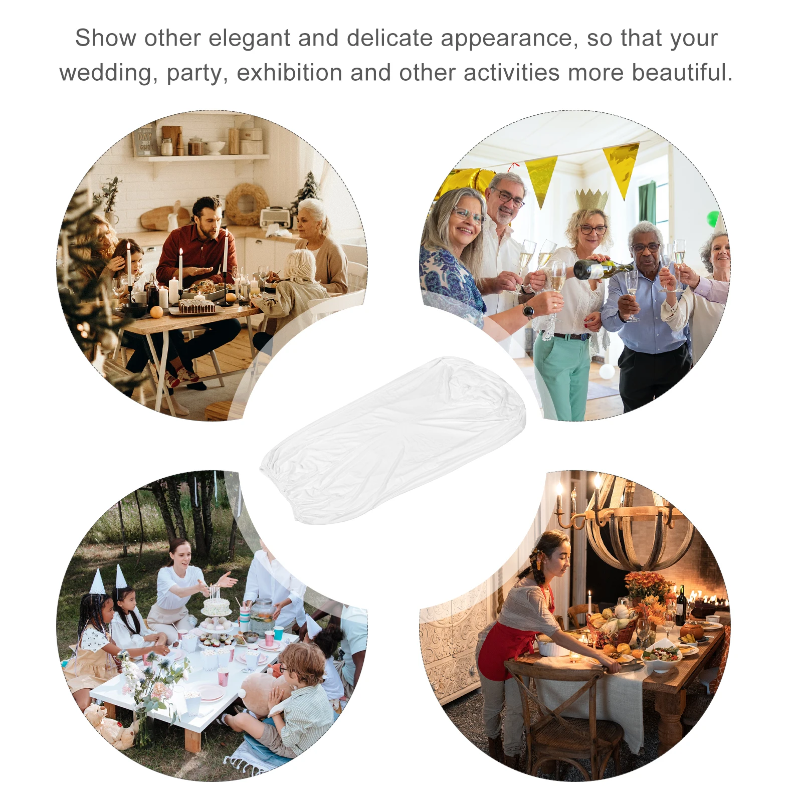 Stretchable Table Cover Elastic Tablecloth Solid Color for Indoor Outdoor Wedding Banquet Party Cocktail Table Cover
Stretchable Table Cover Elastic Tablecloth Solid Color for Indoor Outdoor Wedding Banquet Party Cocktail Table Cover