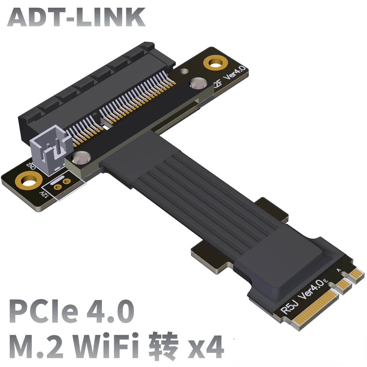 ADT New PCIE 4.0 M.2 WiFi A.E.Key to x4 Extension Cable Full Speed PCIe 4.0 M.2 WiFi to 4x SSD Video Card Riser Extender Adapter
ADT New PCIE 4.0 M.2 WiFi A.E.Key to x4 Extension Cable Full Speed PCIe 4.0 M.2 WiFi to 4x SSD Video Card Riser Extender Adapter