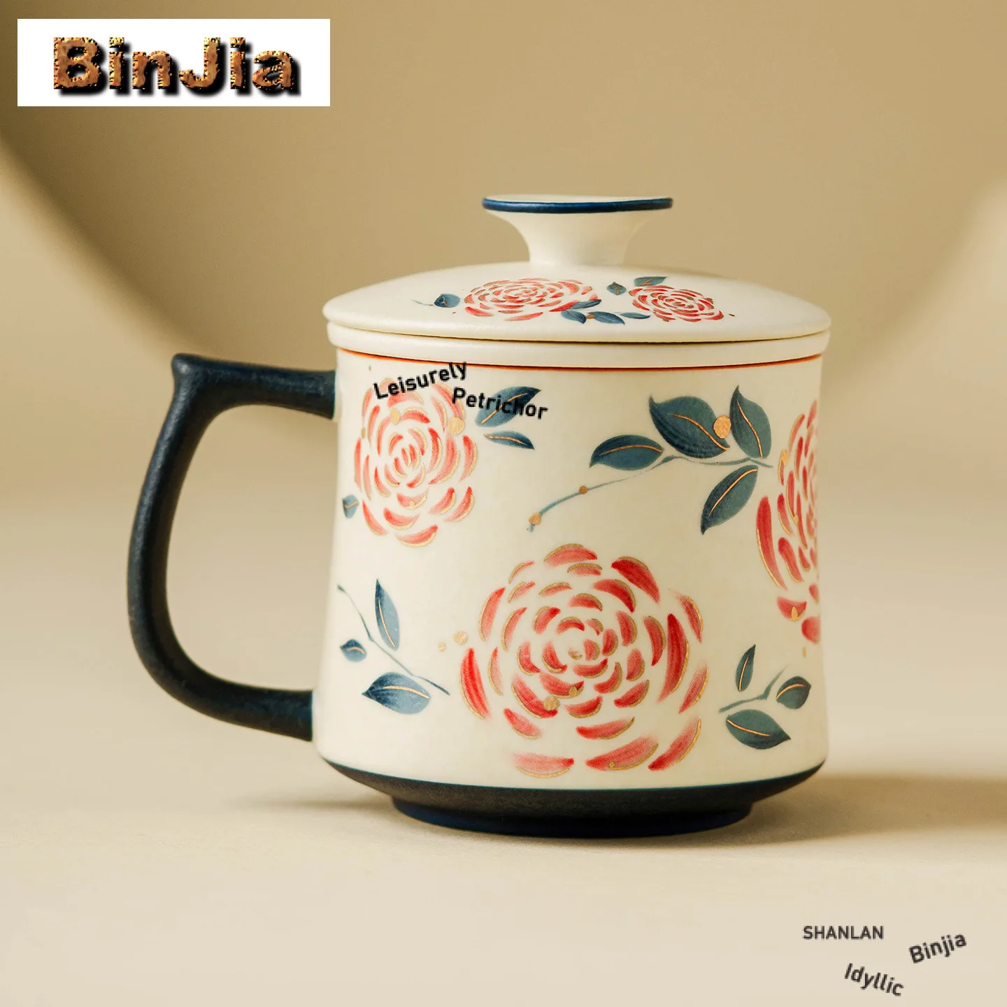 310ml Hand Painted Rose Filter Tea Separator Cup Antique Tea Mug With Infuser Handgrip Cups Tea Making Office Water Cup Craft
310ml Hand Painted Rose Filter Tea Separator Cup Antique Tea Mug With Infuser Handgrip Cups Tea Making Office Water Cup Craft