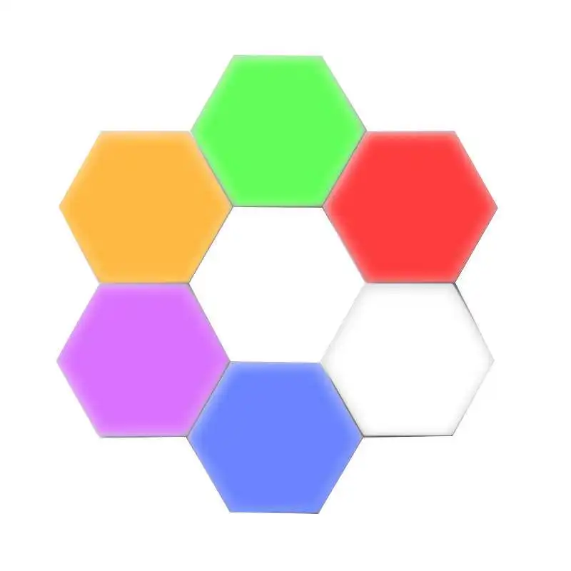 Smart LED splicing touch module sensing wall hexagonal bedside night light