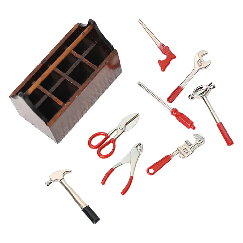 1Set Miniature Toolbox 1:12 Scale Mini Tools Kit Pretend Repair Kids Hands-on Creativity Dollhouse Accessories
1Set Miniature Toolbox 1:12 Scale Mini Tools Kit Pretend Repair Kids Hands-on Creativity Dollhouse Accessories
