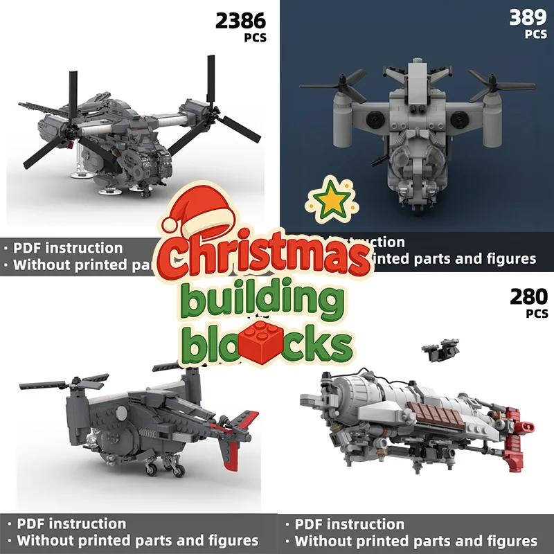 Large Helicopter Building Kit - Gray Tiltrotor Design, PDF Guide, Flash Sale Deal, No Printed Parts | Falowt!
Large Helicopter Building Kit - Gray Tiltrotor Design, PDF Guide, Flash Sale Deal, No Printed Parts | Falowt!