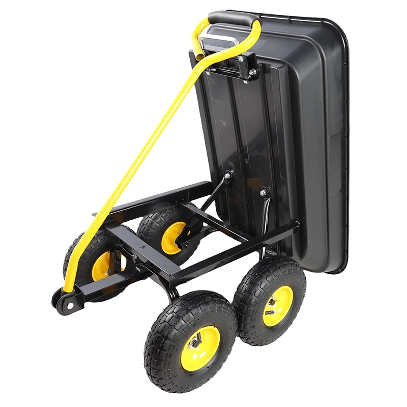 Heavy-Duty 90KG Hand Truck Garden Dump Cart, Convertible Handle Multi-Functional Yard Cart, for Outdoor Transport
Heavy-Duty 90KG Hand Truck Garden Dump Cart, Convertible Handle Multi-Functional Yard Cart, for Outdoor Transport