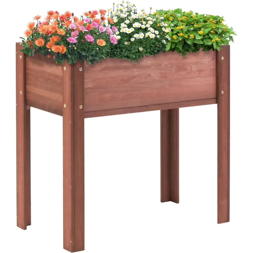 31x31x16 inch Raised Garden Bed with Legs, Elevated Wooden Planter Box for Outdoor Plants Flowers Fruits Vegetable Herb Growingg
31x31x16 inch Raised Garden Bed with Legs, Elevated Wooden Planter Box for Outdoor Plants Flowers Fruits Vegetable Herb Growingg