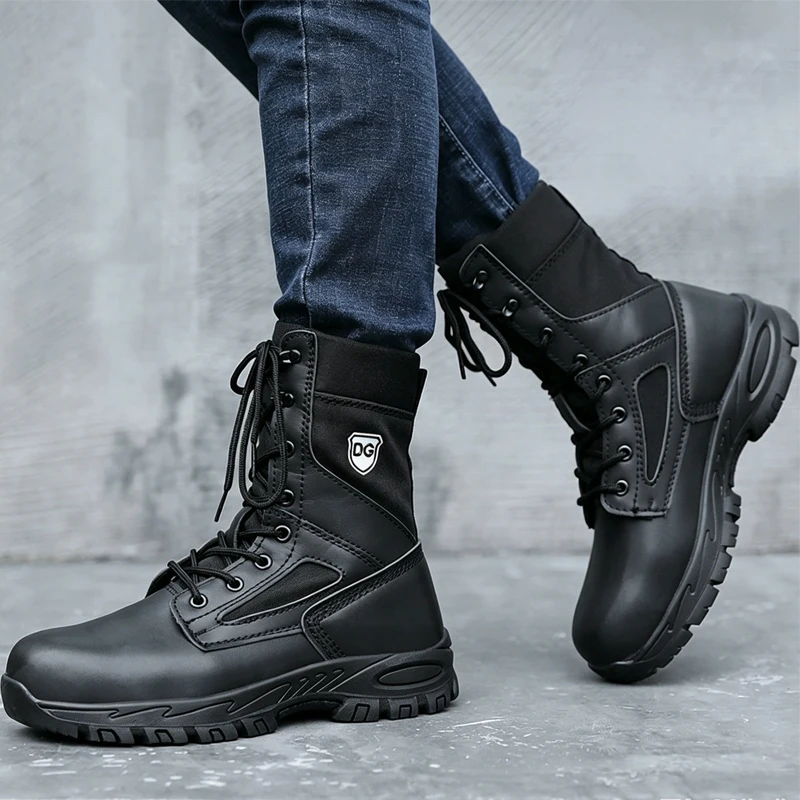 High Top Work Safety Shoes Men Boots Steel Toe Shoes Leather Boots Puncture-Proof Work Boots Indestructible Shoes Non-slip
High Top Work Safety Shoes Men Boots Steel Toe Shoes Leather Boots Puncture-Proof Work Boots Indestructible Shoes Non-slip