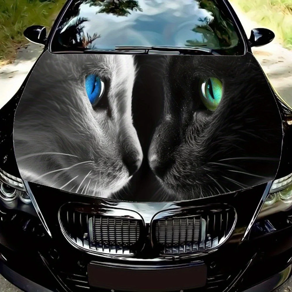 Cat Blue & Green Eyes Face To Face Car Hood Wrap Color Vinyl Sticker Truck Graphic Bonnet Auto Accessories Decoration Decal Gift
Cat Blue & Green Eyes Face To Face Car Hood Wrap Color Vinyl Sticker Truck Graphic Bonnet Auto Accessories Decoration Decal Gift