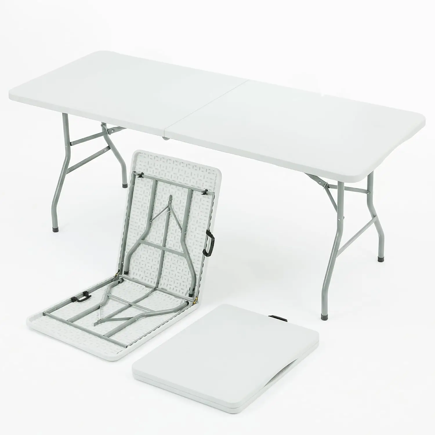 6FT Heavy Duty Plastic Folding Table for Indoor & Outdoor Use, Foldable Picnic Dining Table for Camping Parties Backyard Events (White)
6FT Heavy Duty Plastic Folding Table for Indoor & Outdoor Use, Foldable Picnic Dining Table for Camping Parties Backyard Events (White)