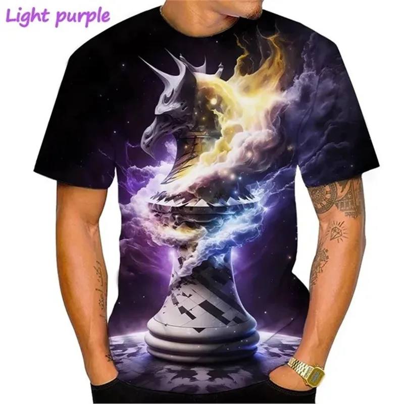 Chess series 3D printed adult children's casual short-sleeved T-shirt cross-border new men's T-shirt
Chess series 3D printed adult children's casual short-sleeved T-shirt cross-border new men's T-shirt