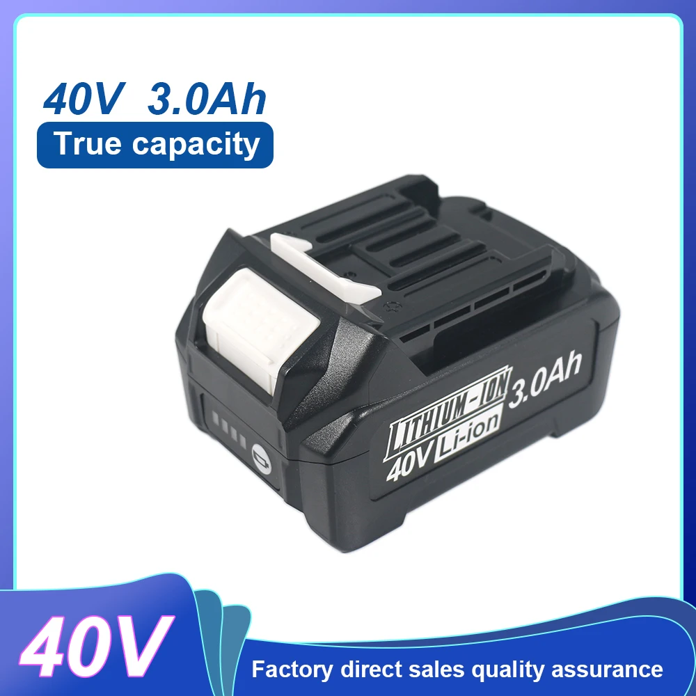For Makita XGT screwdriver cutting machine rechargeable lithium-ion battery 40V 3.0Ah 3000mAh, BL4025,BL4040,BL4020 BL4050
For Makita XGT screwdriver cutting machine rechargeable lithium-ion battery 40V 3.0Ah 3000mAh, BL4025,BL4040,BL4020 BL4050