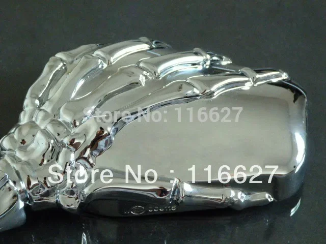 g CHROME Skull Skeleton Hand Mirrors for Honda CB CBR Rebel Shadow Mangna VT VTX
g CHROME Skull Skeleton Hand Mirrors for Honda CB CBR Rebel Shadow Mangna VT VTX