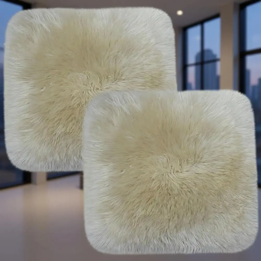 Sheepskin Chair Covers, Non-Slip Comfortable Cushions for Conference and Classroom, 18x18 Inch Cream
Sheepskin Chair Covers, Non-Slip Comfortable Cushions for Conference and Classroom, 18x18 Inch Cream