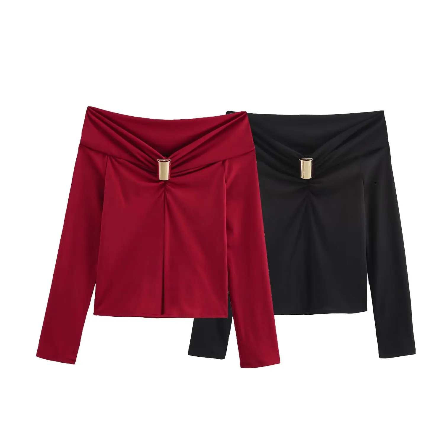 TAOP&ZA Women's 2025 Spring New Style Fashionable, Simple and Versatile One-shoulder Decorative Button Top
TAOP&ZA Women's 2025 Spring New Style Fashionable, Simple and Versatile One-shoulder Decorative Button Top