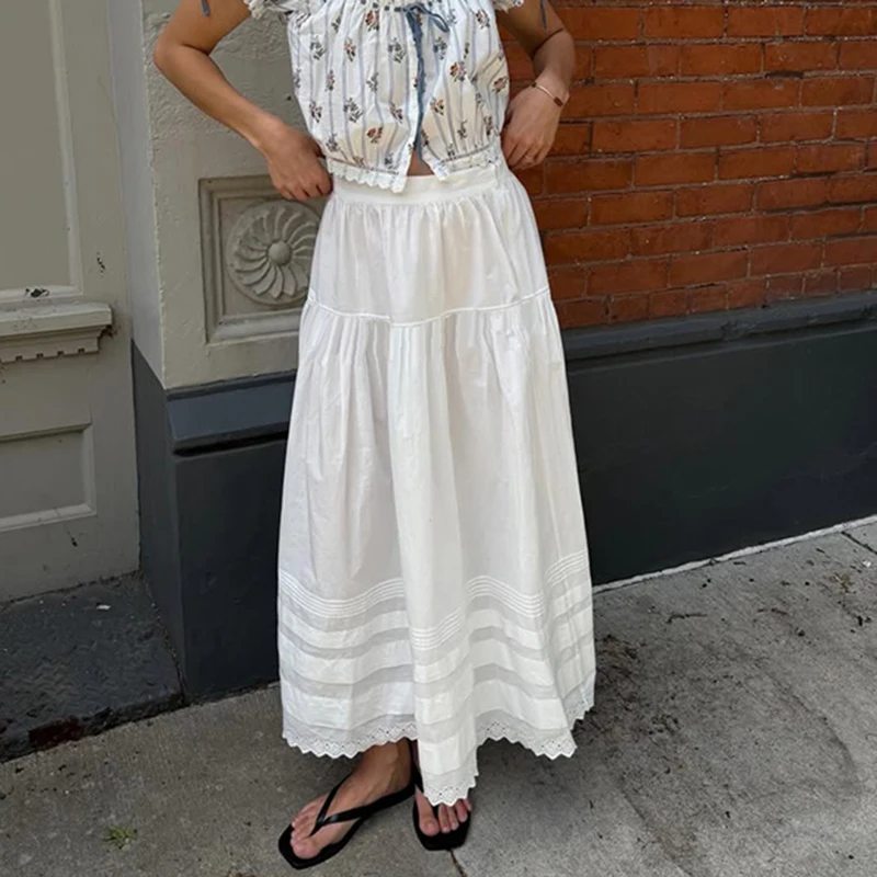 Tornova High Waist Lace Skirt for Women Casual Loose A-line Mid-lenght Skirt Solid Color Fashion 2026 Summer New Female Skirts
Tornova High Waist Lace Skirt for Women Casual Loose A-line Mid-lenght Skirt Solid Color Fashion 2026 Summer New Female Skirts