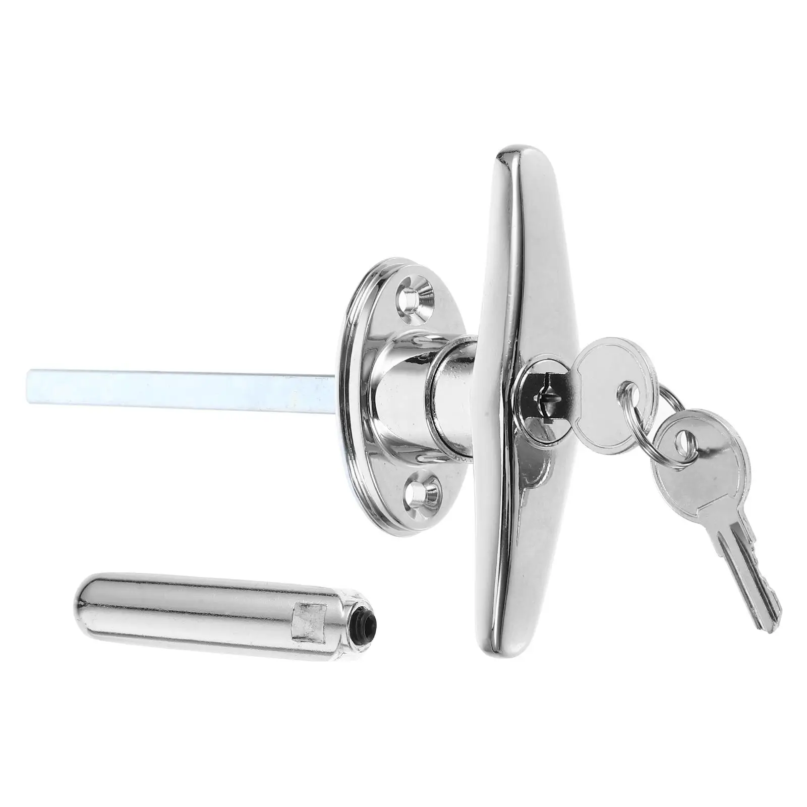 T Handle Lock Zinc Alloy Durable Barn Door Locks Sliding Garage Latch Kit Silver Shed Handles Outdoor Furniture Security
T Handle Lock Zinc Alloy Durable Barn Door Locks Sliding Garage Latch Kit Silver Shed Handles Outdoor Furniture Security