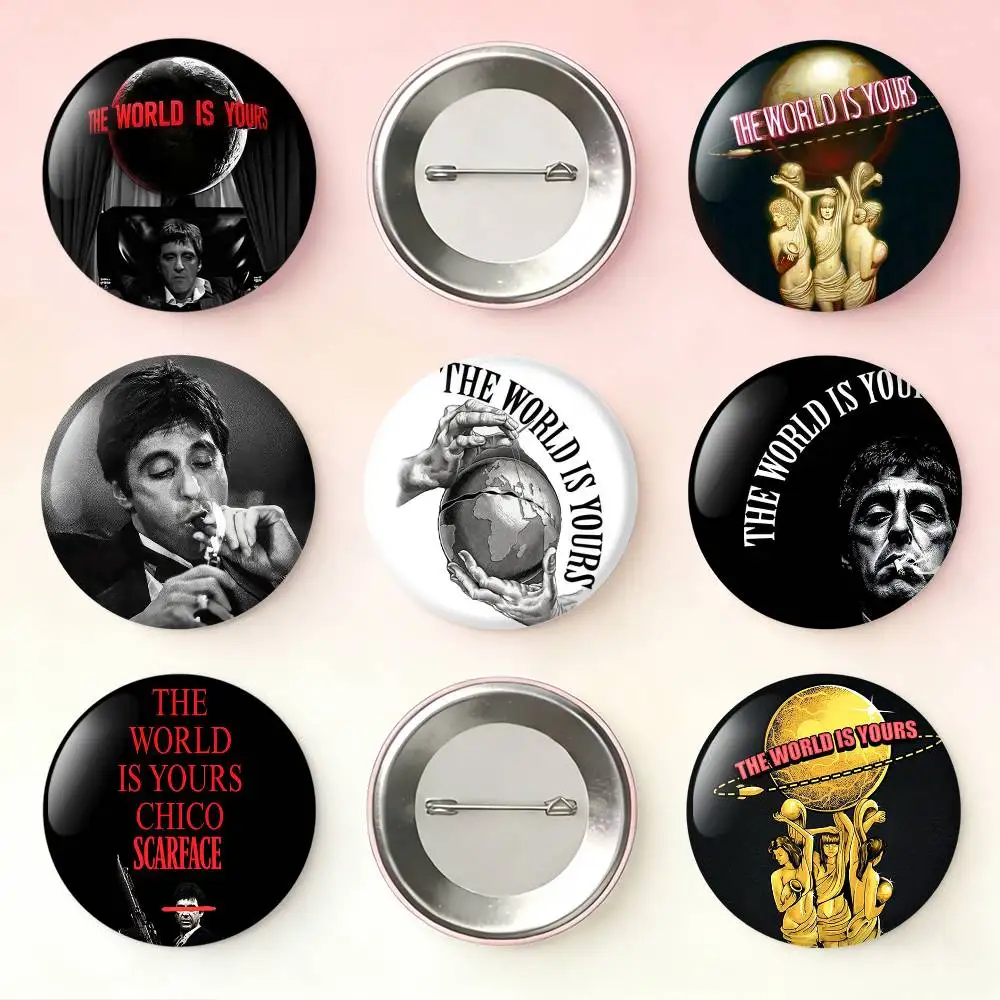 The World Is Yours S-Scarfaces Laser Badge Creative Pins Brooch for Bag Clothes Hat Decor Gifts Fans Collect
The World Is Yours S-Scarfaces Laser Badge Creative Pins Brooch for Bag Clothes Hat Decor Gifts Fans Collect