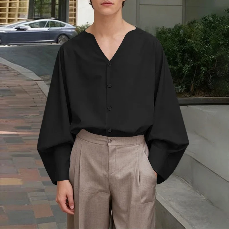 INCERUN Men Shirt Solid Color V Neck Long Sleeve Button Casual Men Clothing Streetwear Loose Spring 2026 Tops Male Shirts S-5XL
INCERUN Men Shirt Solid Color V Neck Long Sleeve Button Casual Men Clothing Streetwear Loose Spring 2026 Tops Male Shirts S-5XL