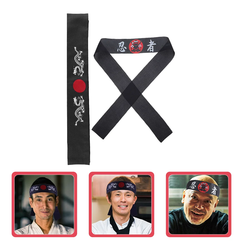 2 Pcs Japanese Ninja Headscarf Chef Accessory Running Cooking Costume Cooker Headband Polyester Wide Headbands for Women
2 Pcs Japanese Ninja Headscarf Chef Accessory Running Cooking Costume Cooker Headband Polyester Wide Headbands for Women