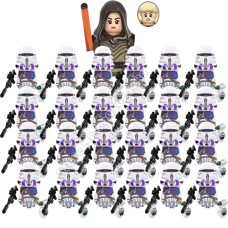 Набор минифигурок «Звездные войны», 25 шт., Republic Commando 501st Blocks TV6109 TV6106 Trooper Force 99 Hunter Crosshair Wrecker Brick
Набор минифигурок «Звездные войны», 25 шт., Republic Commando 501st Blocks TV6109 TV6106 Trooper Force 99 Hunter Crosshair Wrecker Brick