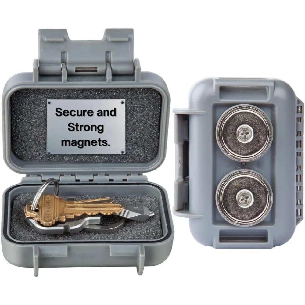 Hide Spare Key Outside Secure Magnetic Box Waterproof Under Car Dual Strong Magnets
Hide Spare Key Outside Secure Magnetic Box Waterproof Under Car Dual Strong Magnets