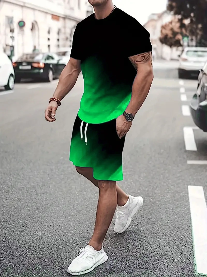 Fashion Tie-dye Pattern Short Sleeve T-Shirt And Short Men's Sets Summer 3D Print Gradient Street Comfort Set Suit 6XL Plus Size
Fashion Tie-dye Pattern Short Sleeve T-Shirt And Short Men's Sets Summer 3D Print Gradient Street Comfort Set Suit 6XL Plus Size