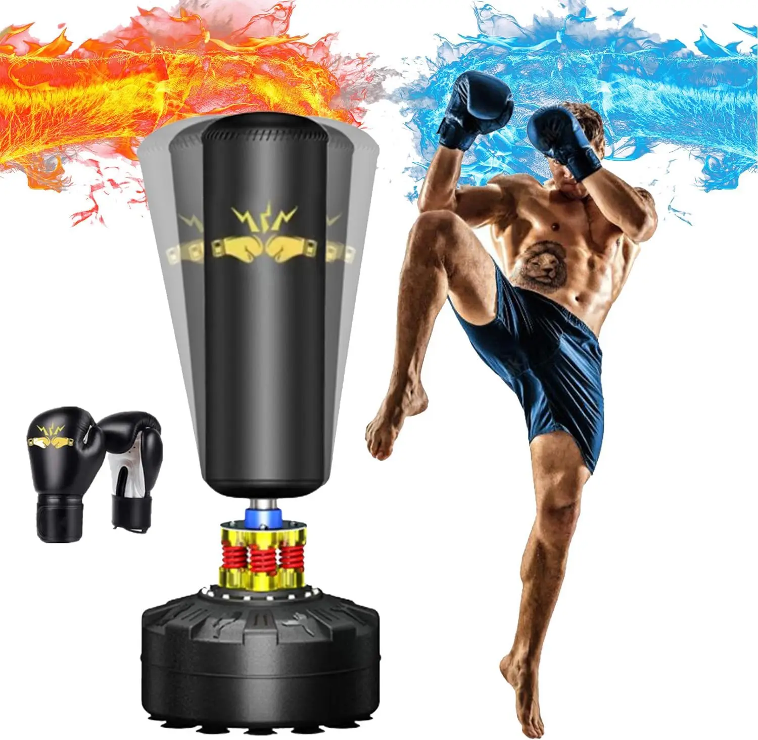 Punching Bag For Adults 70'', Freestanding Punching Bag For Adults -Suction Cup- Boxing Bag With Stand For Mma Muay Thai
Punching Bag For Adults 70'', Freestanding Punching Bag For Adults -Suction Cup- Boxing Bag With Stand For Mma Muay Thai