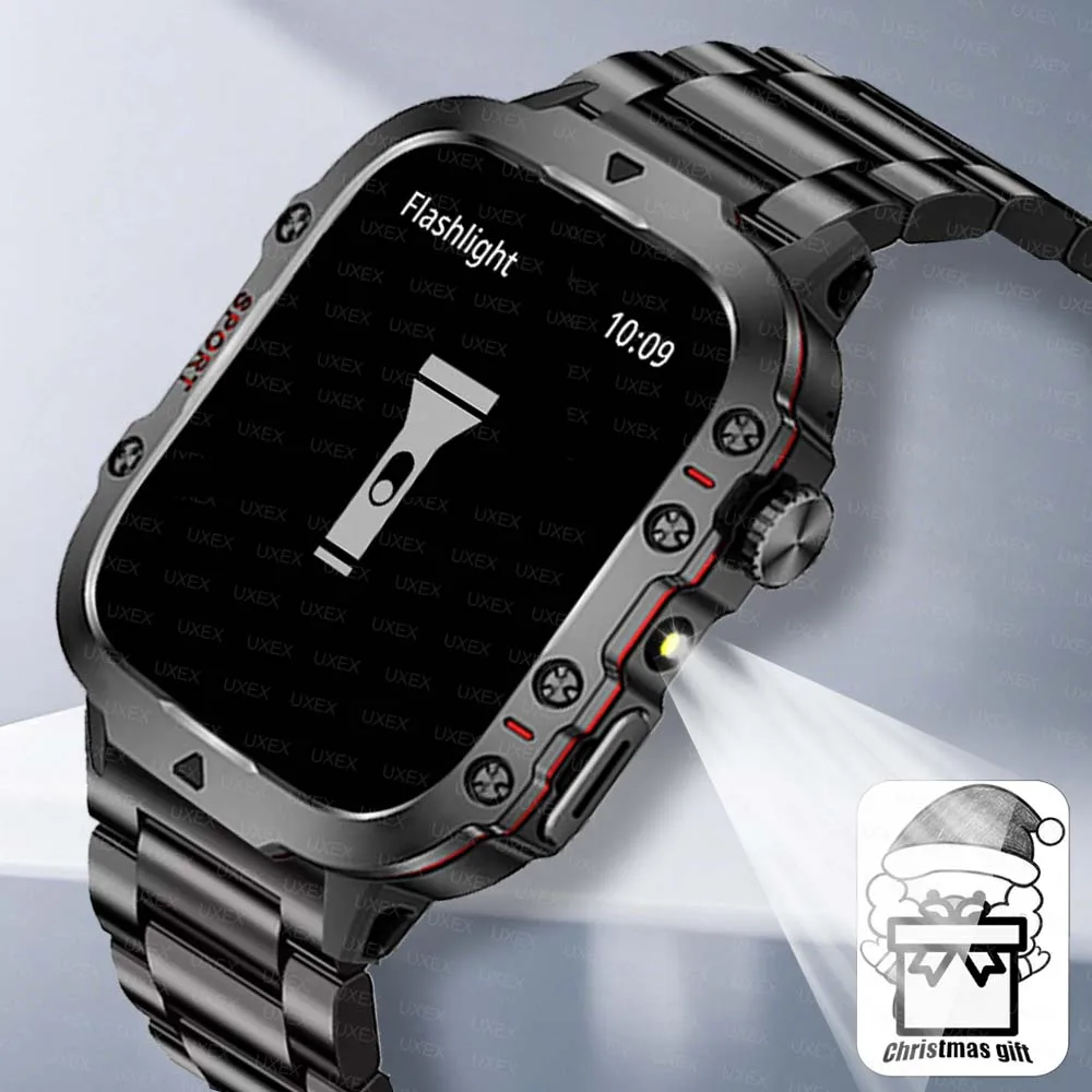 Смарт-часы с фонариком для мужчин, 1,96 HD, беспроводной трекер для звонков, медицинский трекер на заказ, фото, голосовой помощник, рождественский подарок, часы-барон, спортивные часы 
Смарт-часы с фонариком для мужчин, 1,96 HD, беспроводной трекер для звонков, медицинский трекер на заказ, фото, голосовой помощник, рождественский подарок, часы-барон, спортивные часы