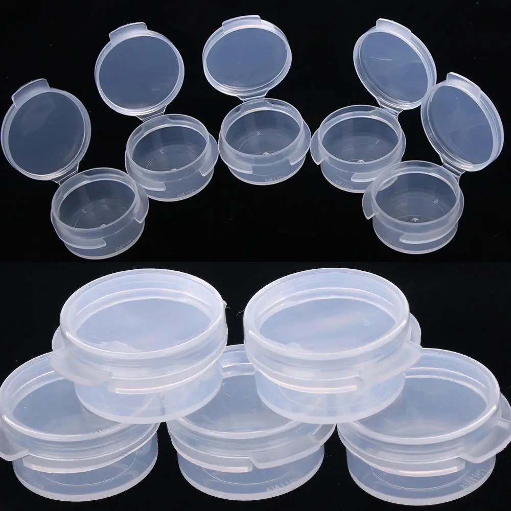 Mini Sample Bottle Sealing Pot, Plastic Transparent Case, Salad Sauce Box, Make Up Jars, Face Cream Container, 5g, 100Pcs
Mini Sample Bottle Sealing Pot, Plastic Transparent Case, Salad Sauce Box, Make Up Jars, Face Cream Container, 5g, 100Pcs