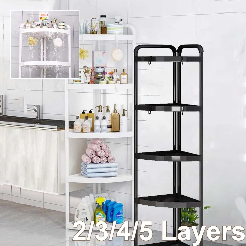 Floor-standing Bathroom Storage Triangular Rack Portable 2/3/4/5 Tier Corner Shelf Household Toilet Bedroom Organizer for Home
Floor-standing Bathroom Storage Triangular Rack Portable 2/3/4/5 Tier Corner Shelf Household Toilet Bedroom Organizer for Home