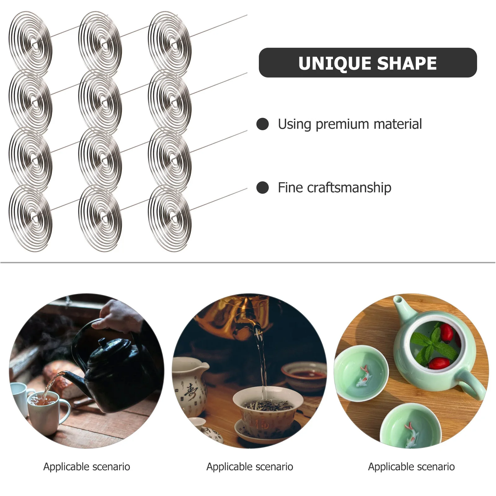 12pcs Tea Pot Spring Strainers Stainless Steel Infuser Silver Loose Leaf Tea Steeper Filter Basket Mesh Creative
12pcs Tea Pot Spring Strainers Stainless Steel Infuser Silver Loose Leaf Tea Steeper Filter Basket Mesh Creative