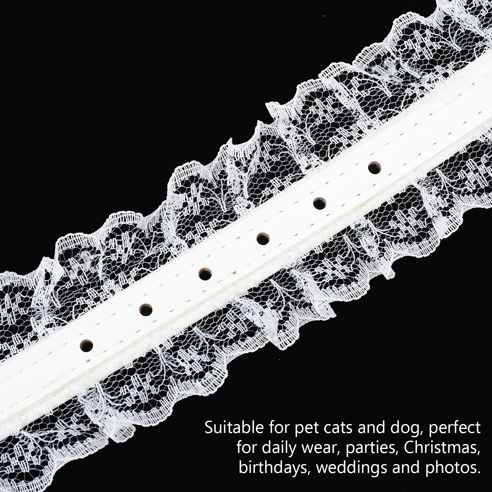 Lace Pet Collar Adjustable Cat Necklace Wedding Party Supplies Bell Decorative Breathable Safe Accessories For Small
Lace Pet Collar Adjustable Cat Necklace Wedding Party Supplies Bell Decorative Breathable Safe Accessories For Small