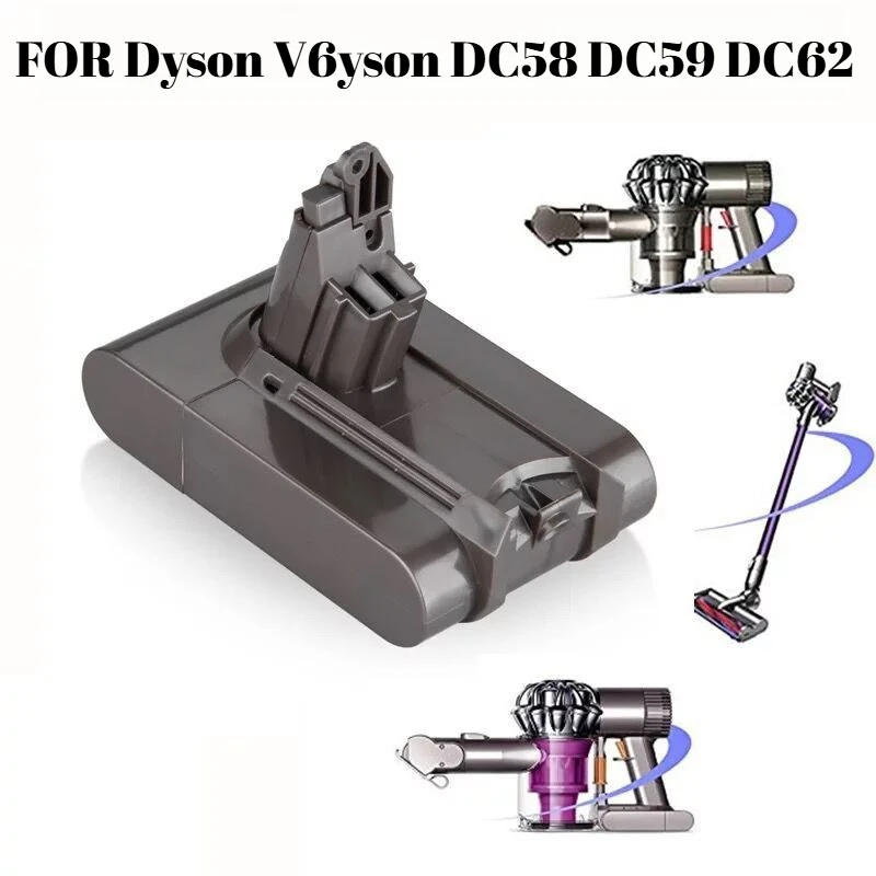Сменный аккумулятор большой емкости 3000 мАч для пылесоса Dyson V6 DC58 DC59 DC62, литий-ионный аккумулятор 21,6 В
Сменный аккумулятор большой емкости 3000 мАч для пылесоса Dyson V6 DC58 DC59 DC62, литий-ионный аккумулятор 21,6 В