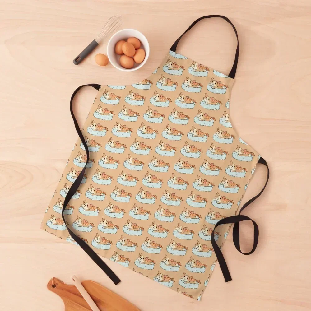 Ebi Corgi Apron man chef uniform manicurist japanese woman Kitchen Apras For Women Apron
Ebi Corgi Apron man chef uniform manicurist japanese woman Kitchen Apras For Women Apron