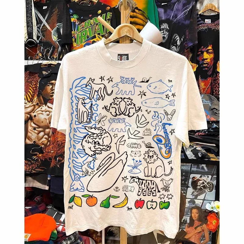 Xiao Chen Story Multi 260g Heavyweight Pure Cotton T Animal Total Mobilization Unique Color Design Casual Short Sleeve T-Shirt
Xiao Chen Story Multi 260g Heavyweight Pure Cotton T Animal Total Mobilization Unique Color Design Casual Short Sleeve T-Shirt