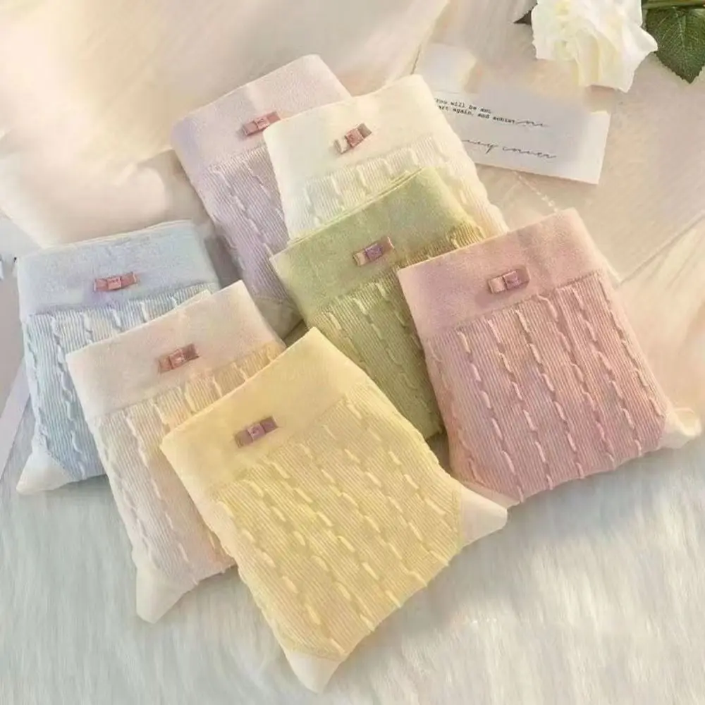 8 шт. модные трусики со средней талией и бантом, тонкие хлопковые бесшовные трусы с промежностью, нижнее белье для женщин и леди
8 шт. модные трусики со средней талией и бантом, тонкие хлопковые бесшовные трусы с промежностью, нижнее белье для женщин и леди