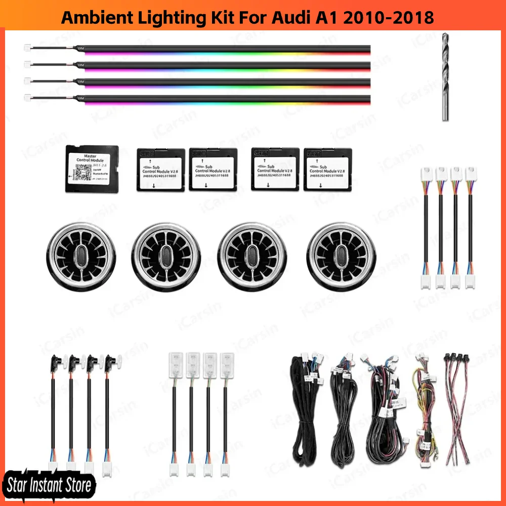 Upgrade Symphony Led Car Interior Ambient Light Decoration Airvent for Audi A1 2010-2018 Atmosphere Strip Accessories
Upgrade Symphony Led Car Interior Ambient Light Decoration Airvent for Audi A1 2010-2018 Atmosphere Strip Accessories