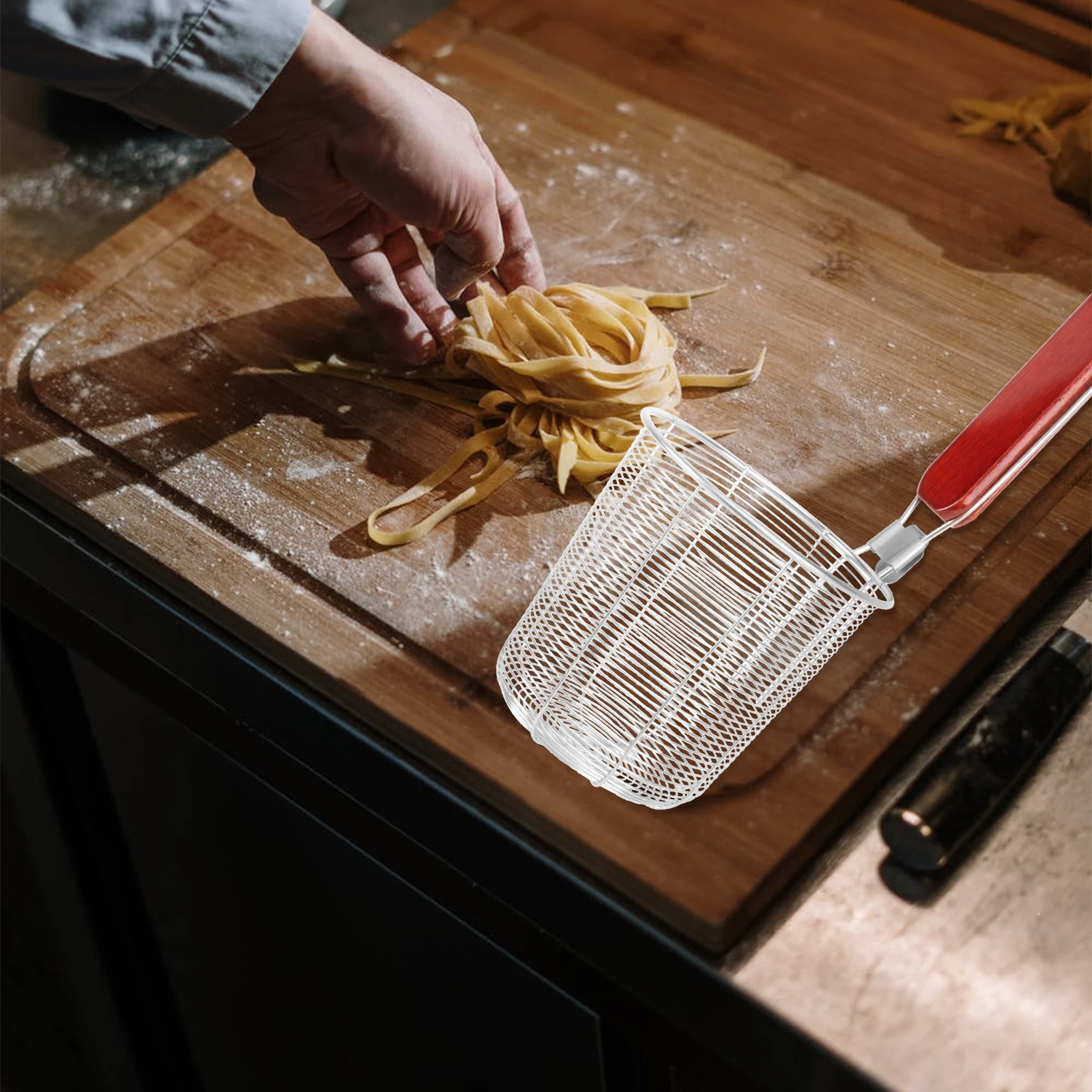 Stainless Steel Strainer Basket 12.5Cm Food Grade Corrosion Resistant Kitchen Mesh Spider Drainage Bowl For Pasta Dumpling
Stainless Steel Strainer Basket 12.5Cm Food Grade Corrosion Resistant Kitchen Mesh Spider Drainage Bowl For Pasta Dumpling