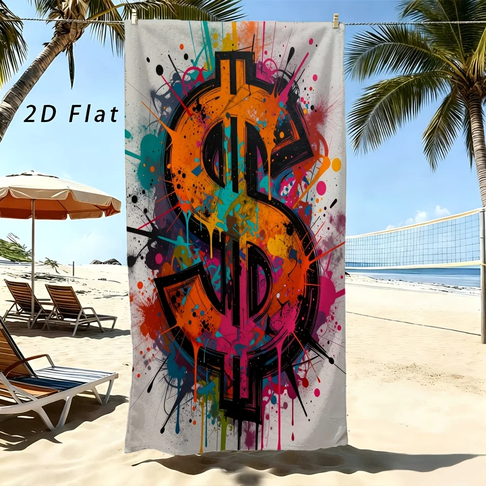 1pc Beach Towel, Colorful Splatter Dollar Sign Beach Towel, Bold Gift for AmbitionDriven Souls
1pc Beach Towel, Colorful Splatter Dollar Sign Beach Towel, Bold Gift for AmbitionDriven Souls