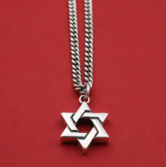 direct deal Korean version individuality men and women s925 sterling silver six-pointed star pendant necklacePunk sweater chain
direct deal Korean version individuality men and women s925 sterling silver six-pointed star pendant necklacePunk sweater chain