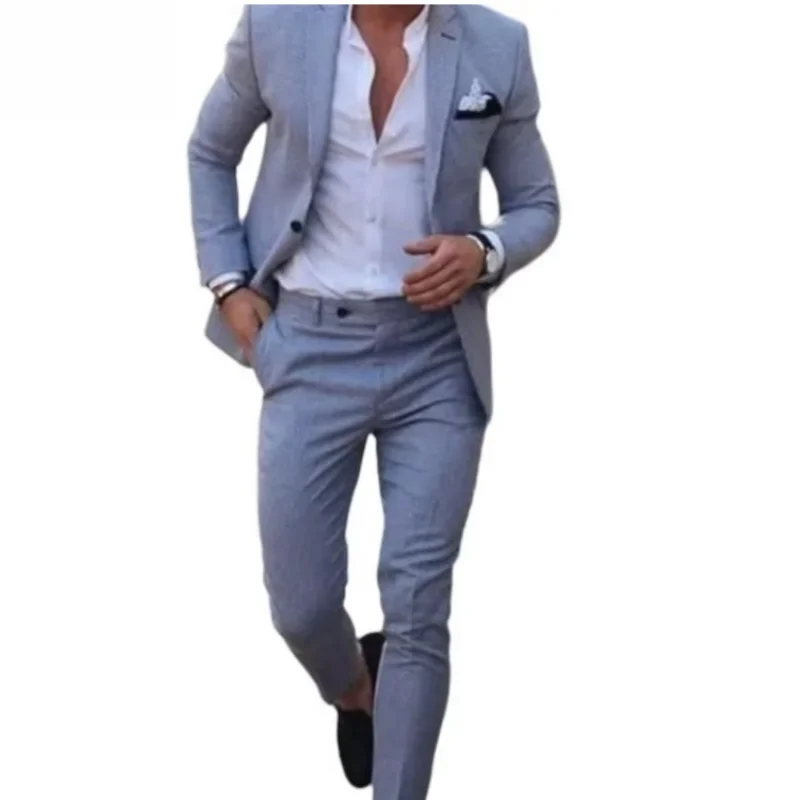 "Custom 2-Piece Slim Fit Suit Set - Lapel Blazer & Trousers for Men, Wedding/Party/Office, Formal Business Attire, Tailored
"Custom 2-Piece Slim Fit Suit Set - Lapel Blazer & Trousers for Men, Wedding/Party/Office, Formal Business Attire, Tailored
