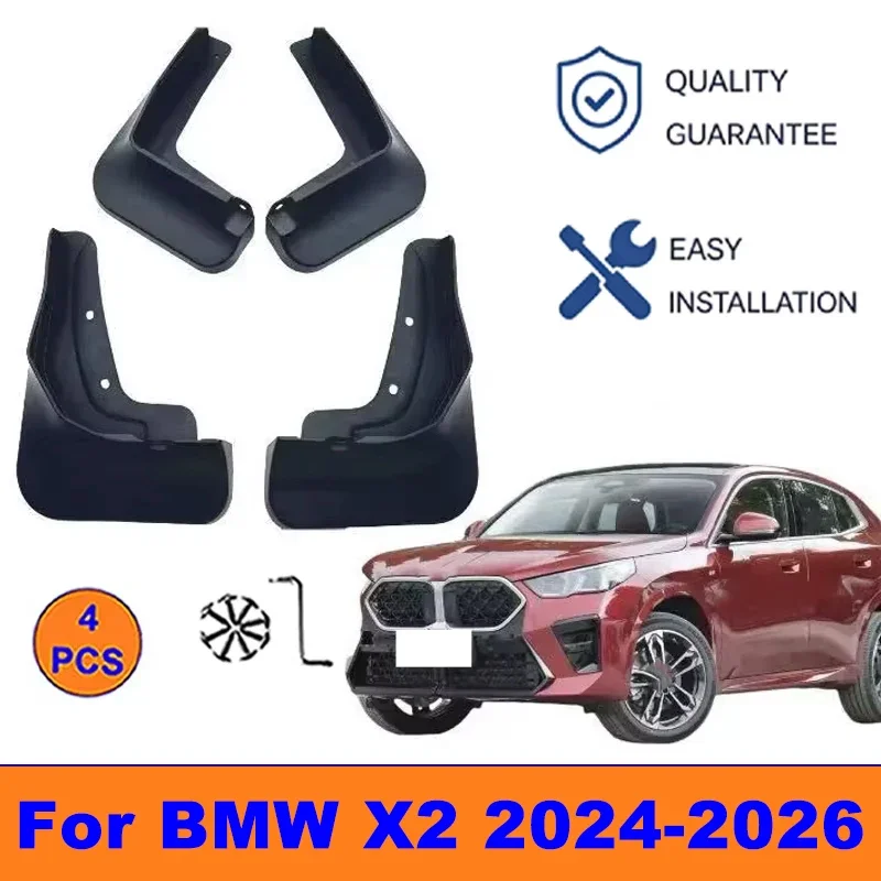 4Pcs Mud Flaps For BMW X2 2024-2026 - Splash Guards Front&Rear Wheel Fender Mudguards Car Exterior Protection Accessories
4Pcs Mud Flaps For BMW X2 2024-2026 - Splash Guards Front&Rear Wheel Fender Mudguards Car Exterior Protection Accessories