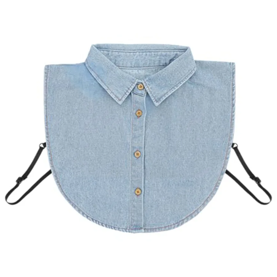 Denim Fake Collar, Detachable Dickey Collar for Women, Half Shirts Blouse Collars for Women Lady Decorative Favors, Wonderful G
Denim Fake Collar, Detachable Dickey Collar for Women, Half Shirts Blouse Collars for Women Lady Decorative Favors, Wonderful G