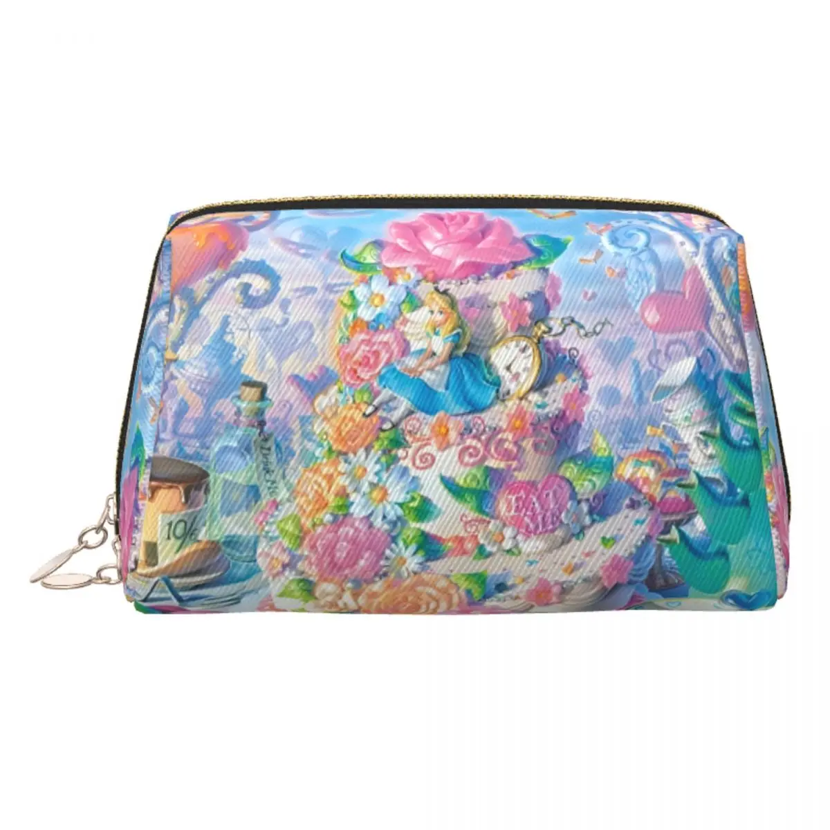 Дорожная косметичка «Алиса в стране чудес» на заказ, женский органайзер для туалетных принадлежностей с героями мультфильмов, женский комплект для хранения косметики Dopp
Дорожная косметичка «Алиса в стране чудес» на заказ, женский органайзер для туалетных принадлежностей с героями мультфильмов, женский комплект для хранения косметики Dopp