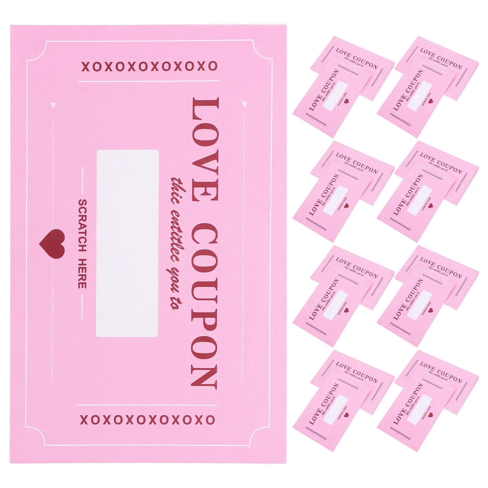 20 Sheets Valentine Scratch Cards Love Coupons Venue Props Appreciation Notes Romantic Dates Birthday Anniversary Party
20 Sheets Valentine Scratch Cards Love Coupons Venue Props Appreciation Notes Romantic Dates Birthday Anniversary Party
