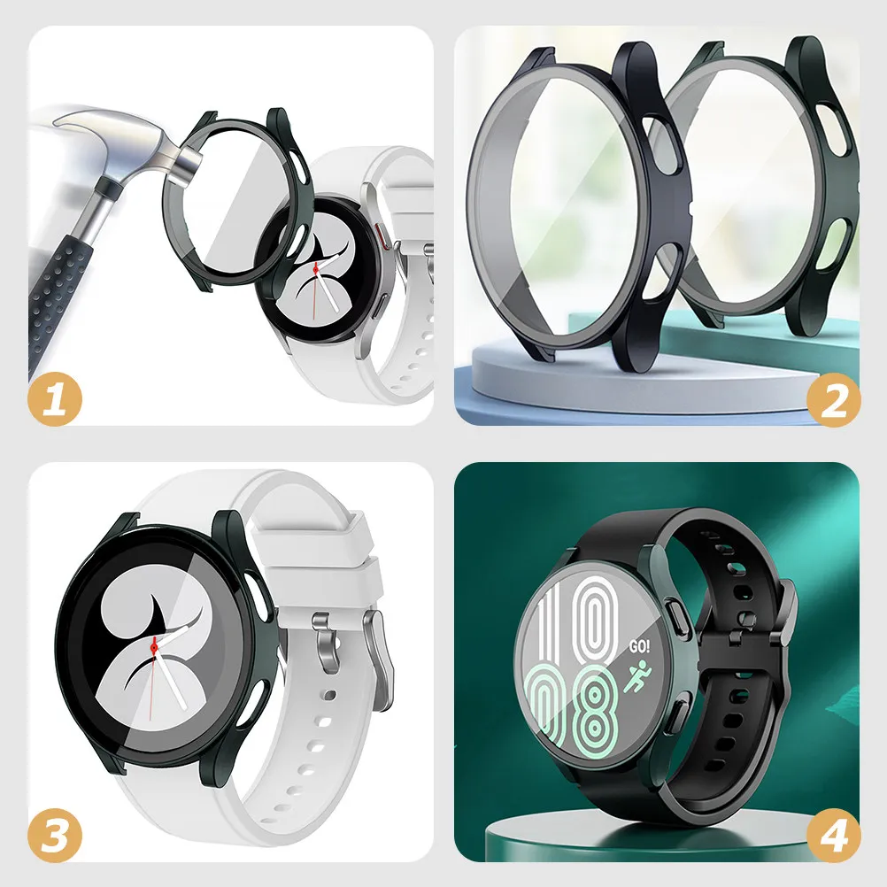 2Pcs Watch Hard Pc Case Scratch Resistant Protector Compatible Watch4 40Mm All Around Protection Screen Cover
2Pcs Watch Hard Pc Case Scratch Resistant Protector Compatible Watch4 40Mm All Around Protection Screen Cover