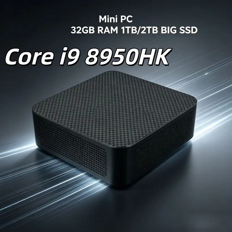 Triple 4K Multi Display Core I9 8950HK Portable Compact Mini PC, Business Office Desktop Host Built In WiFi6 BT5.2 Dual Gigabit
Triple 4K Multi Display Core I9 8950HK Portable Compact Mini PC, Business Office Desktop Host Built In WiFi6 BT5.2 Dual Gigabit